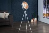 Dizajnová stojacia lampa Studio 145cm biela strieborná