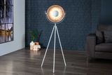 Dizajnová stojacia lampa Studio 145cm biela strieborná