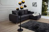 Elegantná stojacia lampa Magma 170cm čierna zlatá