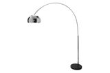 Dizajnová výsuvná stojaca lampa Lounge Deal 170-210cm chróm