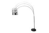 Dizajnová výsuvná stojaca lampa Lounge Deal 170-210cm chróm