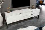 Moderný stolík pod TV X7 matná biela 140cm