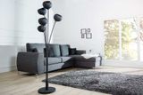 Elegantná stojacia lampa Magma 170cm čierna zlatá