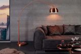 Dizajnová výsuvná stojaca lampa Lounge Deal 170-210cm meďená