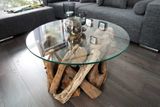 Dizajnový konferenčný stolík z masívu Nature Lounge Teak 60cm