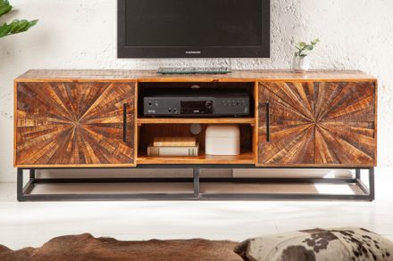 Moderný stolík pod TV z masívu Wood Art Mango 145cm