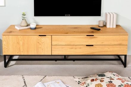 Moderný stolík pod TV X7 dubový vzhľad 140cm