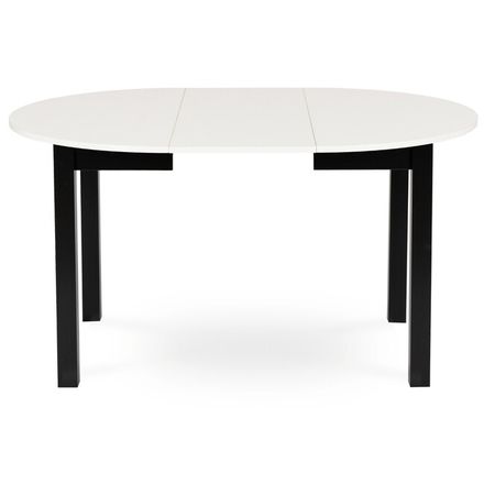 Rozkladací jedálenský stôl Klara 102-142 cm MDF biela/čierna