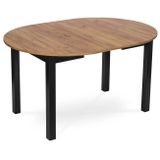 Rozkladací jedálenský stôl Klara 102-142 cm MDF Dub craft čierna